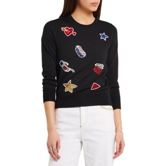 Runway Marc Jacobs Embellished Merino Wool Sweater - Picture 2 of 8